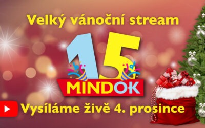 Velký vánoční stream od Mindoku 🎄🎁 Sledujte nás 4. prosince v 17:00